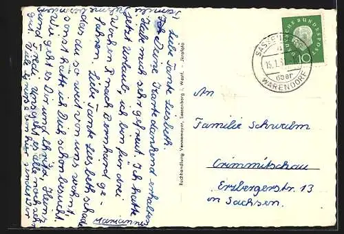 AK Sassenberg i. Westf., Kath. Kirche, Fürstengarten, Haus Rath
