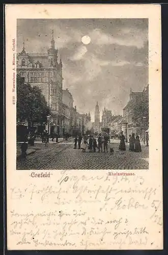 AK Crefeld, Rheinstrasse