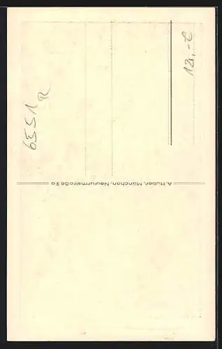 AK 91. Geburtstag des Herrn Geistl. Rates Christoph Hüfner, Pfarrer im Gau Weinheim, 1929