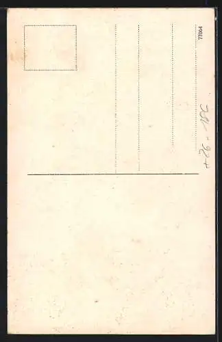 Künstler-AK Eugen Felle: Brannenburg, Streckenführung der Wendelsteinbahn, Gasthof Wendelsteinhaus