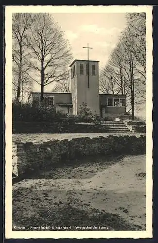 AK Wegscheide / Bad Orb, Kirche im Frankfurter Kinderdorf