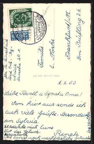 AK Wegscheide / Bad Orb, Kirche im Frankfurter Kinderdorf