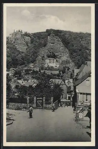 AK Oberstein a. d. Nahe, Felsenkirche und Burg