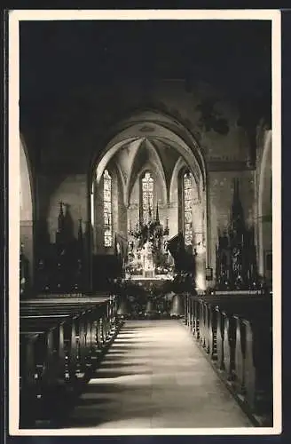 AK Nieder-Saulheim, Inneres der Kath. Kirche