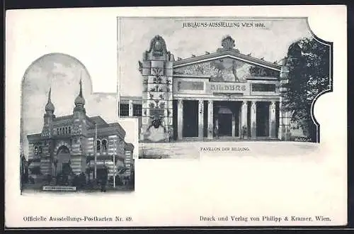 AK Wien, Jubiläums-Ausstellung 1898, Pavillon der Bildung