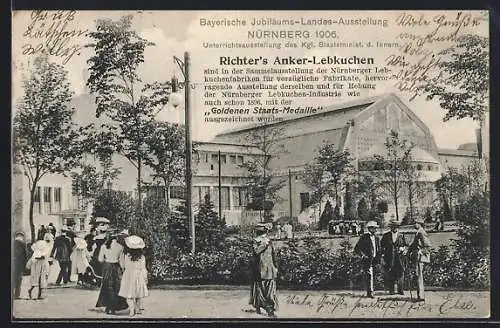 AK Nürnberg, Bayerische Jubiläums-Landes-Ausstellung 1906, Unterrichtsausstellung des Kgl. Staatsminist. d. Innern