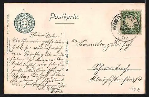 AK Nürnberg, Bayerische Jubiläums-Landes-Ausstellung 1906, Unterrichtsausstellung des Kgl. Staatsminist. d. Innern