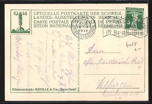 AK Bern, Schweiz. Landesausstellung 1914, Konzert im Mittelfeld