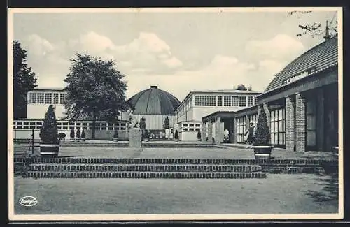 AK Dresden, Jahresschau Deutsche Arbeit, Teilansicht mit Planetarium