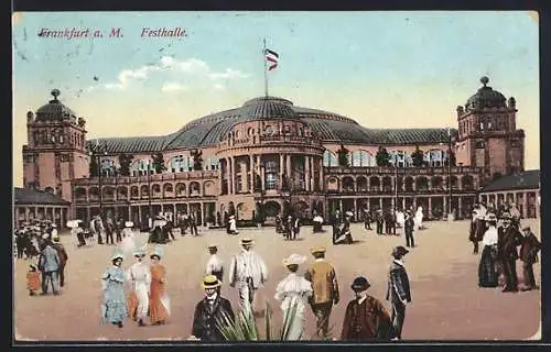 AK Frankfurt a. M., Festhalle zur Ausstellung