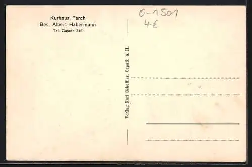 AK Ferch, Kurhaus am Schwielowsee