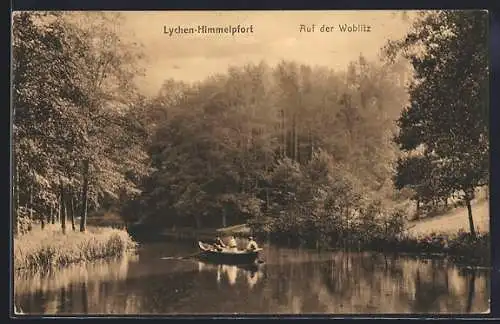 AK Lychen-Himmelpfort, auf der Woblitz