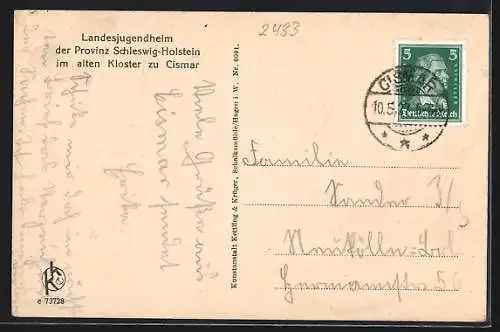 AK Cismar, Landesjugendheim der Provinz Schleswig-Holstein im alten Kloster