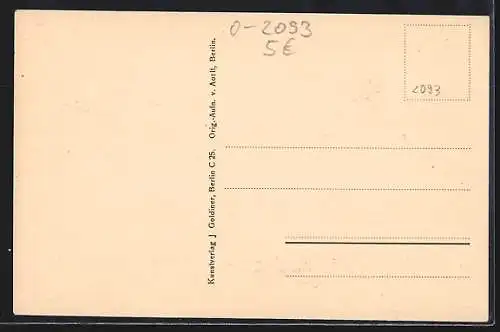 AK Lychen, Panorama mit Kirche