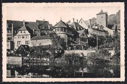 AK Schwäb. Hall, Partie am Weller