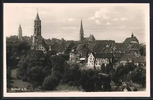 AK Rottweil a. N., Teilansicht mit Kirche