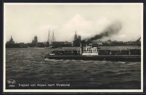 AK Trajekt von Rügen nach Stralsund