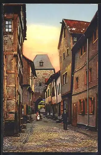 AK Münstereifel, Heisterbacherstrasse und Tor