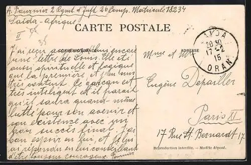 AK Saida, Dans le village Nègre