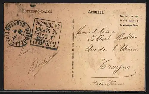 AK Djidjelli, Corniche de Bougie, Entrée des Falaises