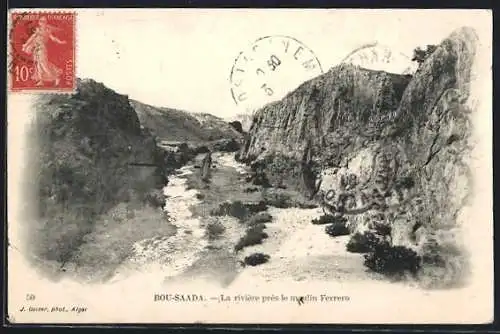 AK Bou-Saada, La rivière près le moulin Ferrero