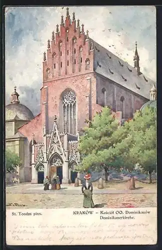 Künstler-AK Krakau-Krakow, St. Tondos pinx