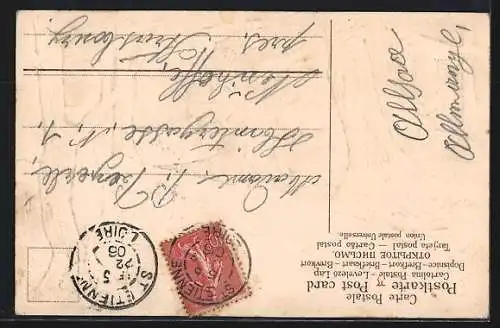 AK Hirsche im Winterwald