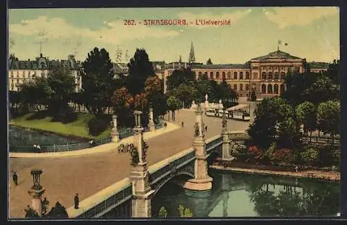 AK Strasbourg, L`Université, Strassenbahn