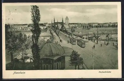 AK Mannheim, Neckarbrücke