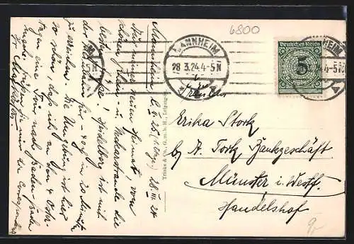 AK Mannheim, Neckarbrücke