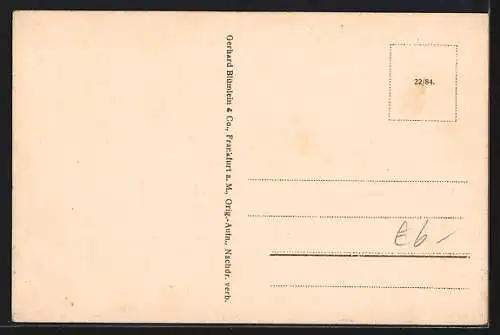 AK Frankfurt a. M., Die Hauptwache aus der Vogelschau