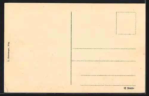AK Nürnberg, Haller Tor und Hohenzollernburg mit Strassenbahn