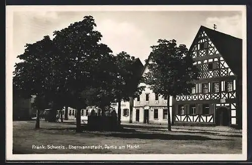 AK Ebermannstadt, Partie am Markt