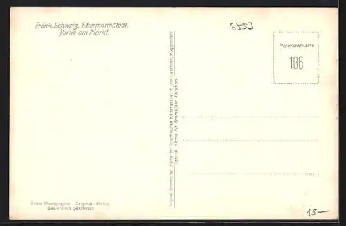 AK Ebermannstadt, Partie am Markt