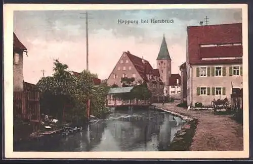 AK Happurg bei Hersbruck, Uferpartie