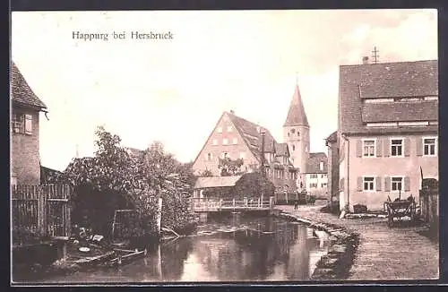 AK Happurg bei Hersbruck, Uferpartie