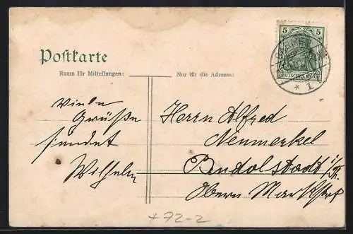 AK Schwebebahn Barmen-Elberfeld-Vohwinkel, Haltestelle Adlerbrücke