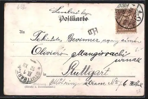 AK Portrait von Emile Zola mit Zwicker