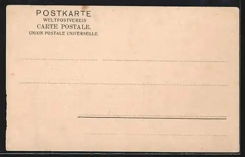AK Absagebrief, Jean le`b wohl! mei Vatter..., Friedrich Stoltze