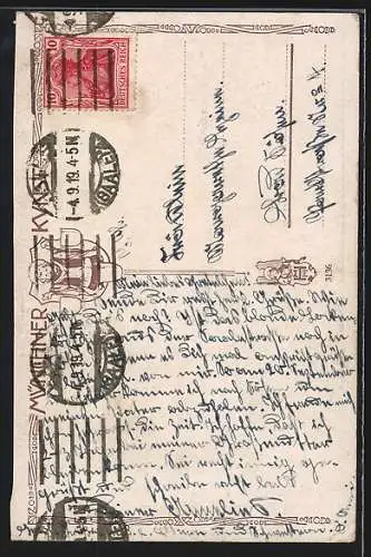 AK Liebesszene aus Jungfrau von Orleans von Schiller