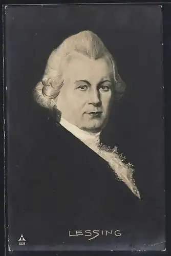 AK Portrait von Lessing, Schriftsteller