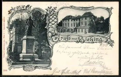 AK Wien, Hietzing, Kaiser-Stöckel und Kaiser Max-Monument