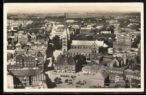 AK Lund, Ortsansicht vom Flugzeug aus