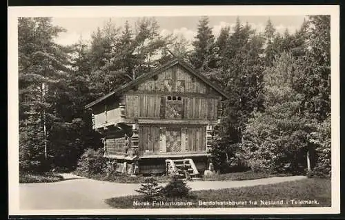 AK Nesland i. Telemark, Norsk Folkemuseum, Berdalsstabburet