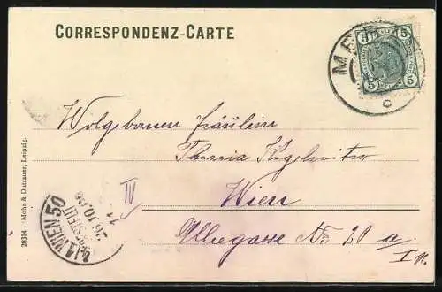 AK Meran, Gilf-Promenade mit Hotel