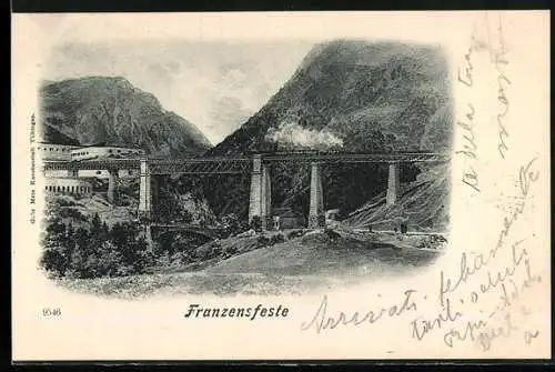 AK Franzensfeste, Blick auf die Brücke