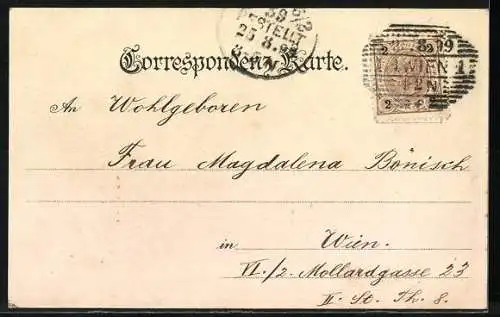 AK Wien, Am Hof, Partie am Denkmal