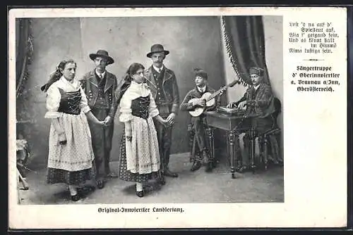AK Braunau a. Inn, Sängertruppe d` Oberinnviertler, Landlertanz