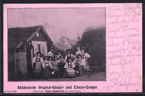 AK Süddeutsche Original-Sänger- und Tänzertruppe, Dir. Hans Gumbrecht