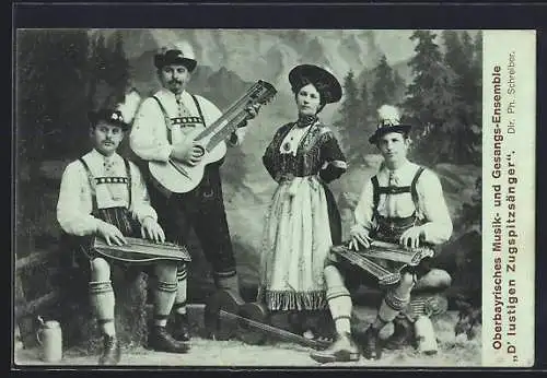 AK Oberbayrisches Musik- und Gesangs-Ensemble D`lustigen Zugspitzsänger